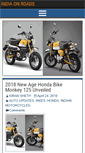 Mobile Screenshot of indiaonroads.com