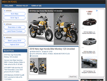 Tablet Screenshot of indiaonroads.com